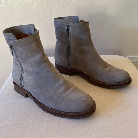 Frye Grey Nubuck Ankle Boots - Picture 4 of 11